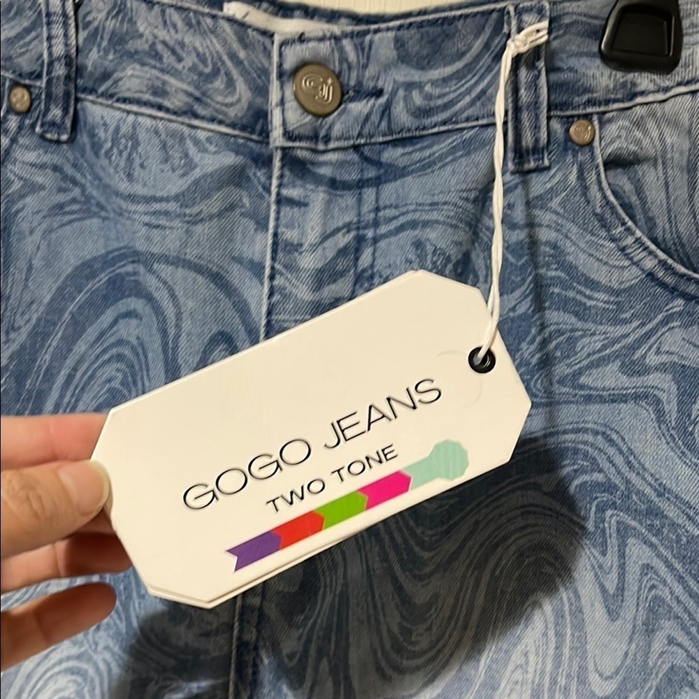 GOGO Blue High Rise Relaxed Fit Jeans Women Size 15/32 - Picture 5 of 12